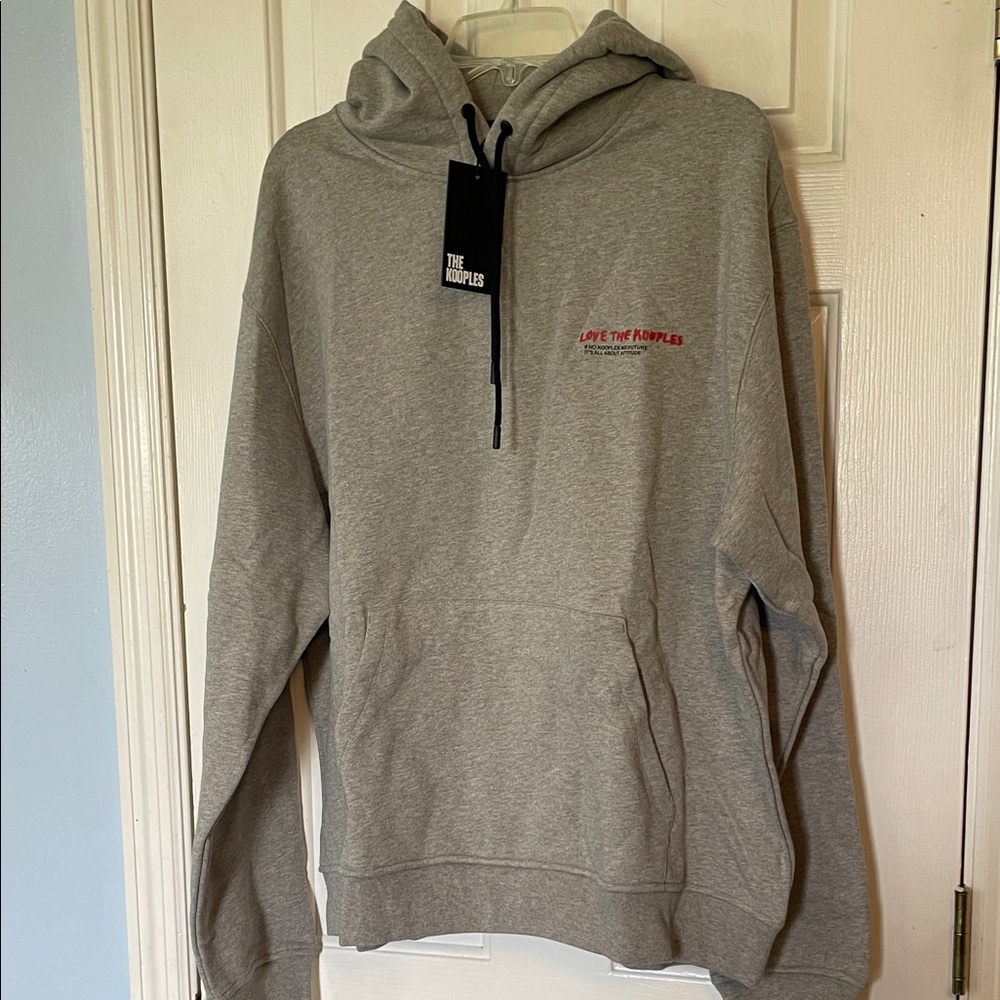 The Kooples Gray Logo Hoodie